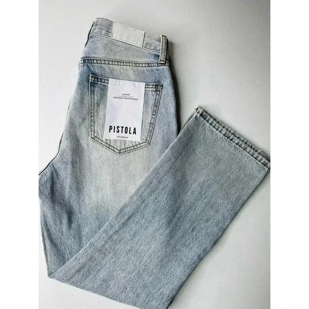 Pistola Lennon High Rise Cropped Boot Jean size 26 St Tropez - Picture 9 of 11